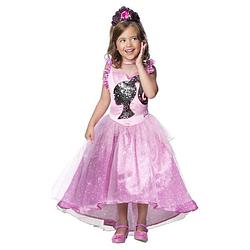 Foto van Kostuum barbie princess jurk 5-6 jaar