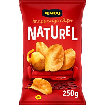 Foto van Jumbo knapperige naturel chips 250g