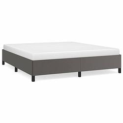 Foto van The living store bedframe - comfort sleep - bedframes - 203 x 183 x 35 cm - grijs