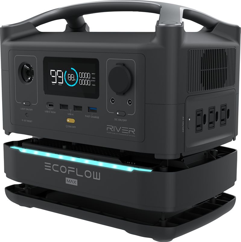 Foto van Ecoflow river max portable power station 576wh