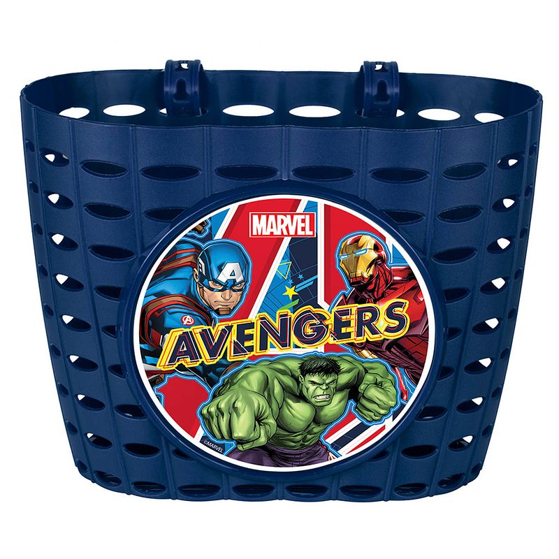 Foto van Disney fietsmand avengers junior 20 cm blauw