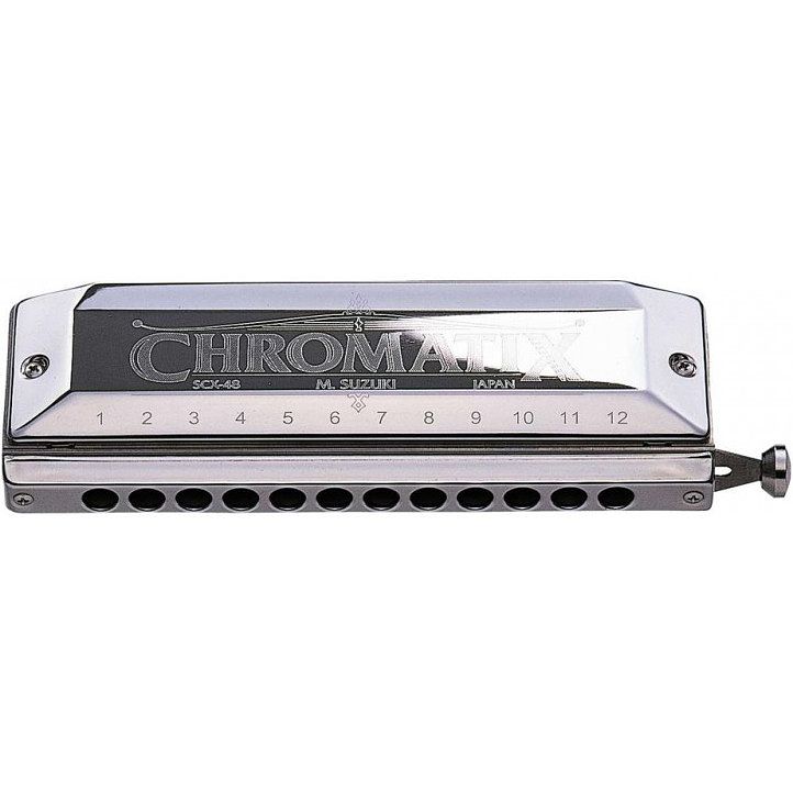 Foto van Suzuki chromatix s-scx-48-f chromatische mondharmonica f