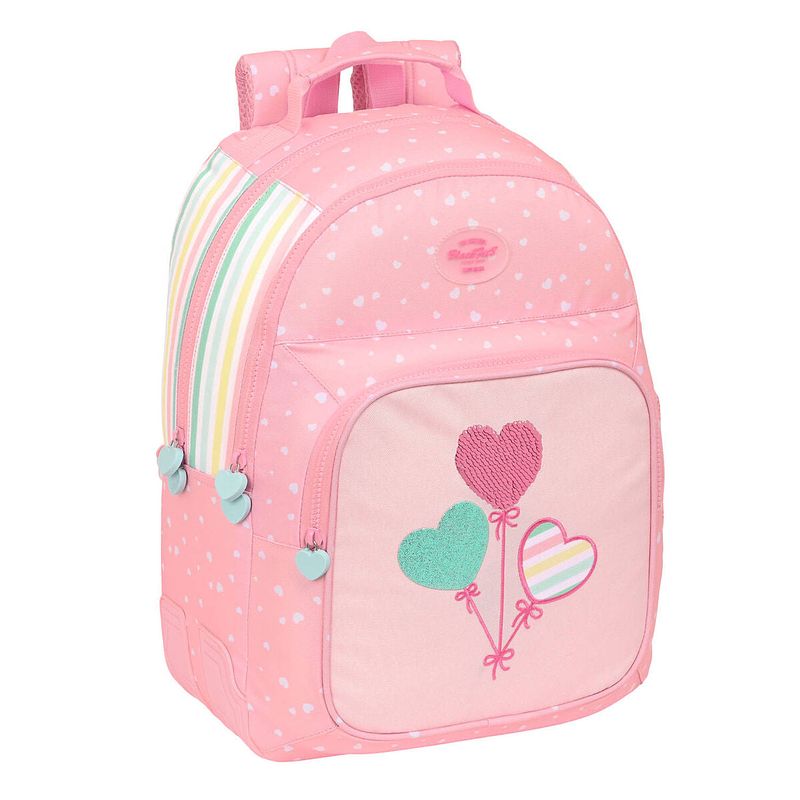 Foto van Schoolrugzak blackfit8 globitos roze 32 x 42 x 15 cm