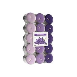Foto van Lavendel geur theelichten 60 stuks - geurkaarsen