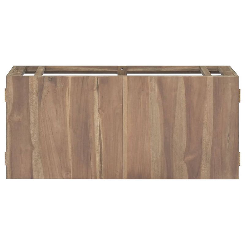 Foto van The living store badkamerwandkast 90x39x40 cm massief teakhout - kast