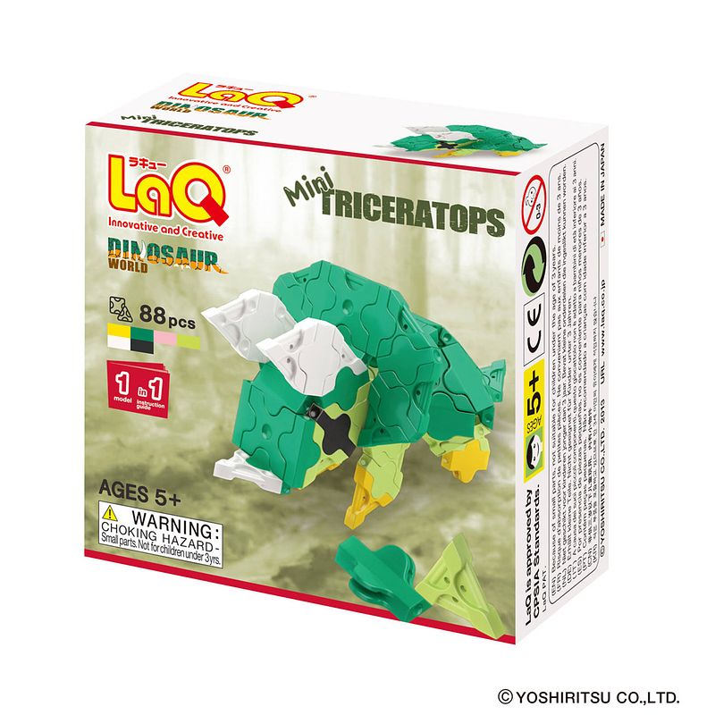 Foto van Laq dinosaur world mini triceratops