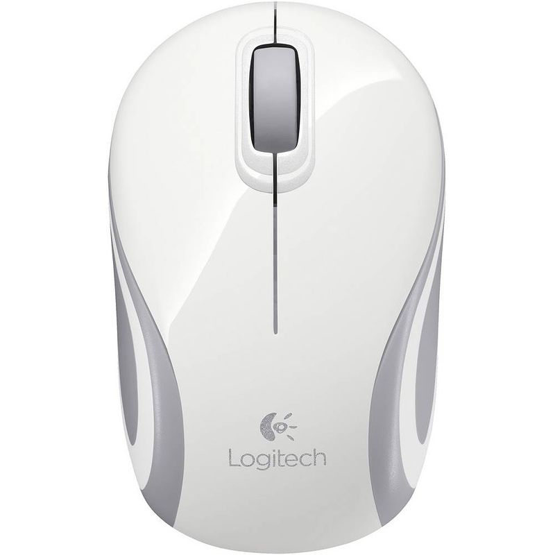 Foto van Logitech m187 draadloze muis radiografisch optisch wit 3 toetsen 1000 dpi ergonomisch, geïntegreerd scrollwiel