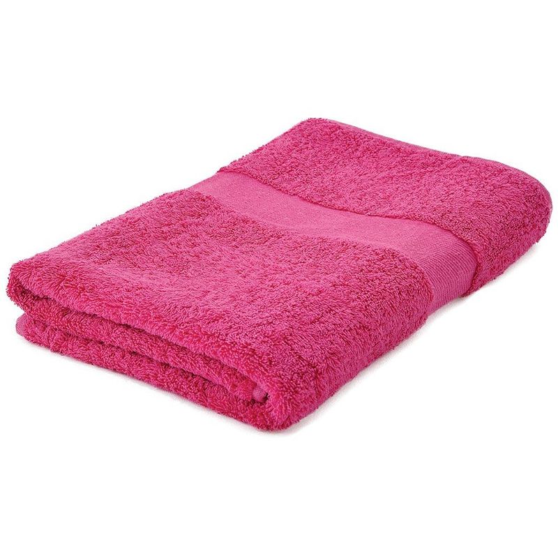 Foto van Arowell badhanddoek badlaken 140 x 70 cm - 500 gram - roze - 3 stuks