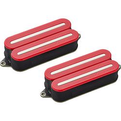 Foto van Fishman prf-mo7-sdn fluence open core modern humbucker set 7-string red / nickle rails actieve elementenset