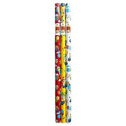 Foto van Minions assortiment cadeaupapier inpakpapier - 2 meter x 70 cm - 3 rollen