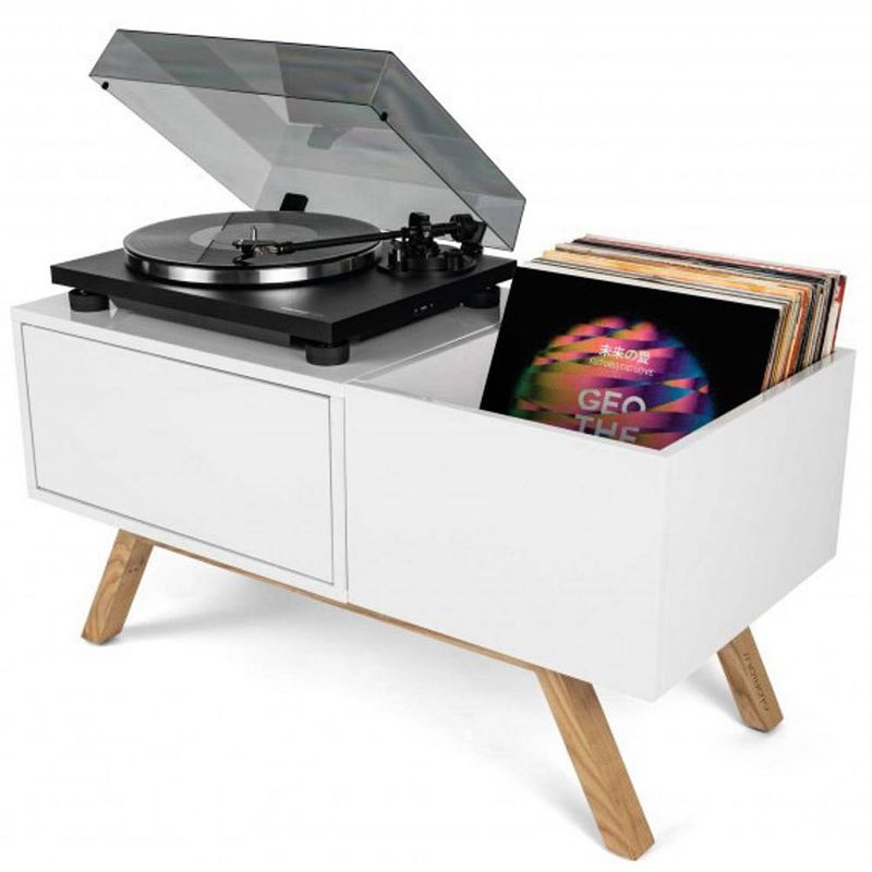 Foto van Glorious dj turntable lowboard mobiele dj-tafel mdf