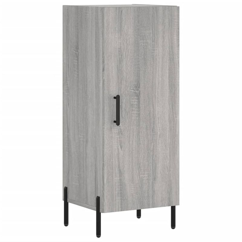 Foto van Vidaxl dressoir 34,5x34x90 cm bewerkt hout grijs sonoma eikenkleurig