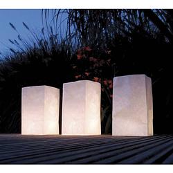 Foto van 5x candle bags set blanco 26 cm