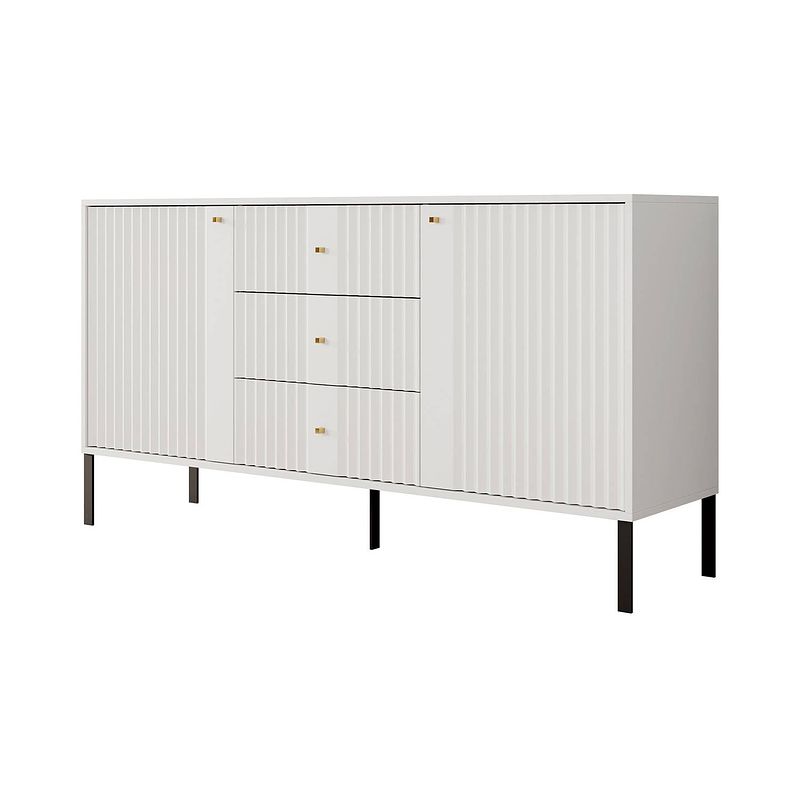 Foto van Meubella dressoir kaylan - wit - 155 cm