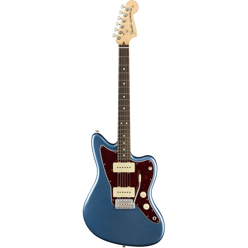 Foto van Fender american performer jazzmaster satin lake placid blue rw