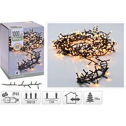 Foto van Kerstverlichting snakelight 1000 led - 20 meter - warm wit - microcluster