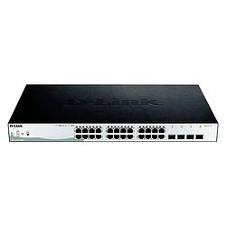 Foto van D-link dgs-1210-28mp/e netwerk switch rj45/sfp 24 + 4 poorten 56 gbit/s poe-functie