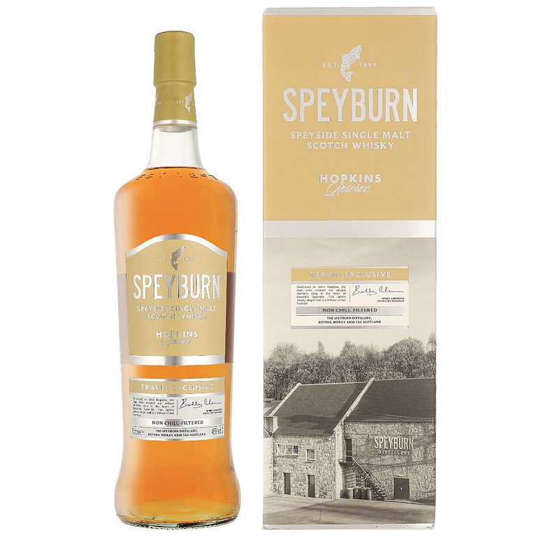 Foto van Speyburn hopkins reserve 1ltr whisky + giftbox