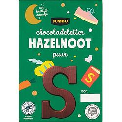 Foto van Jumbo chocoladeletter hazelnoot puur s 65g