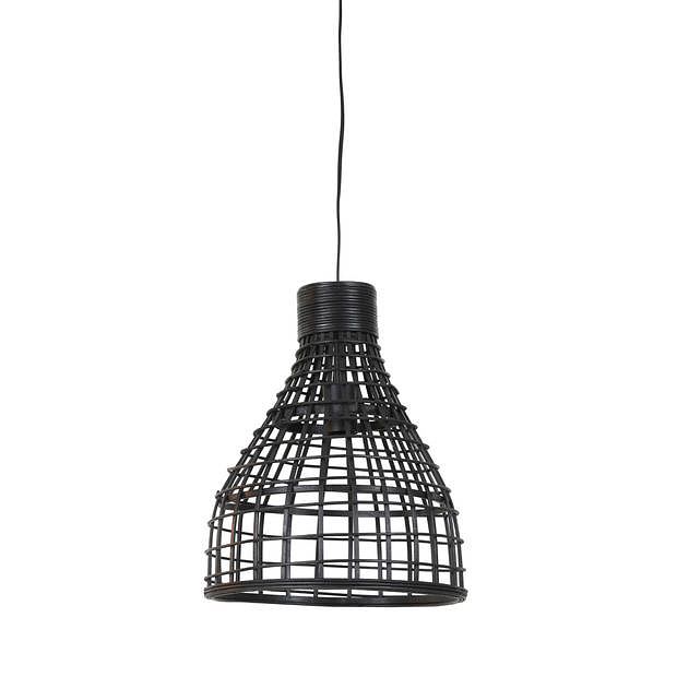 Foto van Light & living - hanglamp puerto - 34x34x41.5 - zwart