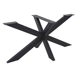 Foto van Ml-design tafelpoten x-design, zwart, 68x71x120 cm, gemaakt van metaal