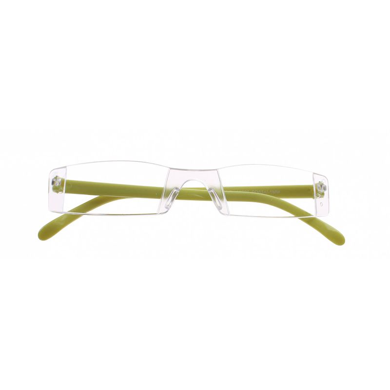 Foto van Lifetime-vision leesbril zonder frame unisex groen sterkte +3.00