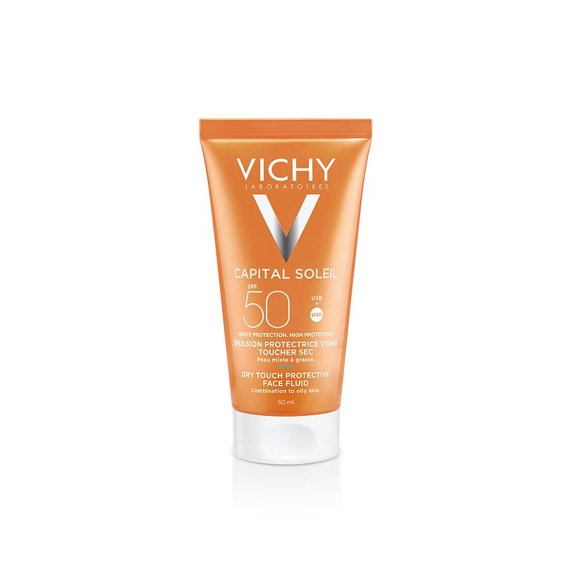 Foto van Vichy capital soleil dry touch zonnecrème spf50