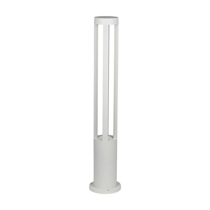 Foto van V-tac vt-820-w-n led muurpaalverlichting - 80cm - ip65 - wit - 10w - 1000 lumen - 4000k