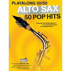Foto van Wise publications playalong 50/50: alto sax - 50 pop hits songboek voor altsaxofoon