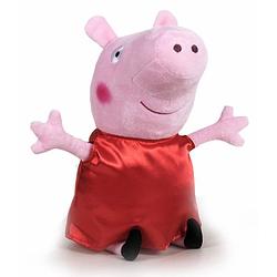 Foto van Pluche peppa pig/big knuffel in rode outfit 42 cm speelgoed - knuffeldier