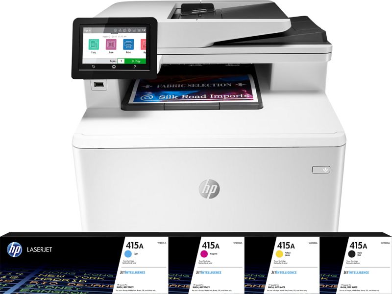 Foto van Hp color laserjet pro mfp m479dw + 1 extra set toners