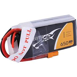 Foto van Tattu lipo accupack 11.1 v 650 mah aantal cellen: 3 75 c softcase xt30