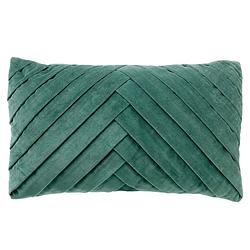 Foto van Dutch decor femm - kussenhoes velvet sagebrush green 30x50 cm - groen - groen