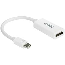 Foto van Aten vc980-at displayport / hdmi adapter [1x mini-displayport stekker - 1x hdmi-bus] wit 20.00 cm