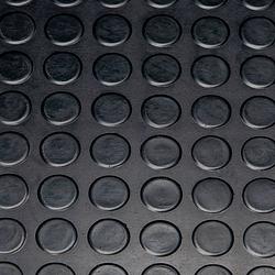 Foto van Wicotex deurmat-rubber mat-deurmat-rubberen mat- vloermat noppen zwart 3mm dikte 100cm breed & 120cm lengte