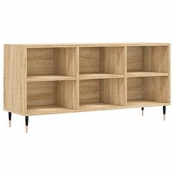 Foto van The living store tv-meubel - 103.5 x 30 x 50 cm - sonoma eiken