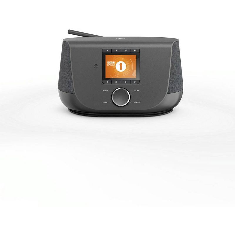 Foto van Hama dir3300sbt tafelradio met internetradio dab+, vhf (fm) internetradio, aux, bluetooth, usb, wifi spotify zwart