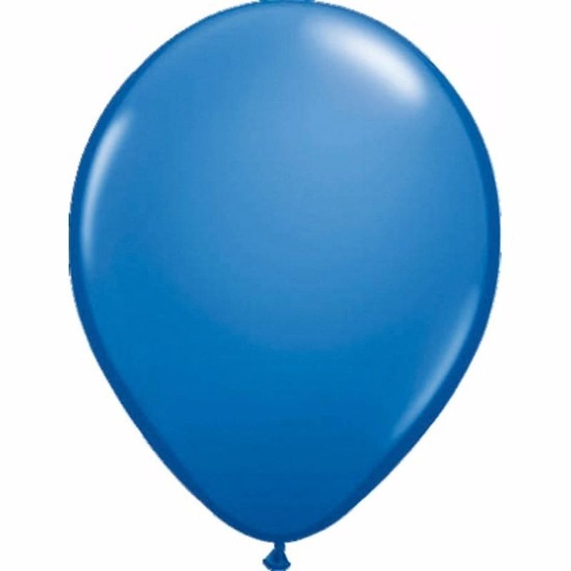 Foto van Metallic blauwe ballonnen 10 stuks 30 cm - ballonnen