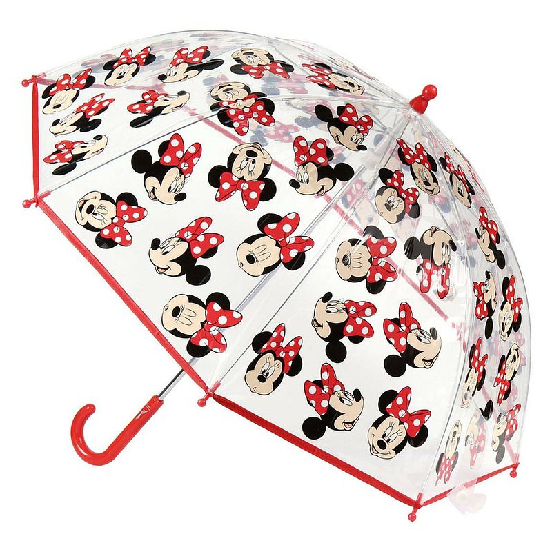 Foto van Disney minnie mouse paraplu - voor kinderen - gekleurd - d71 cm - paraplu's