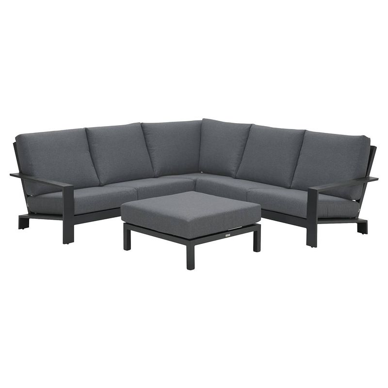 Foto van Garden impressions loungeset lincoln carbon black-mystic grey