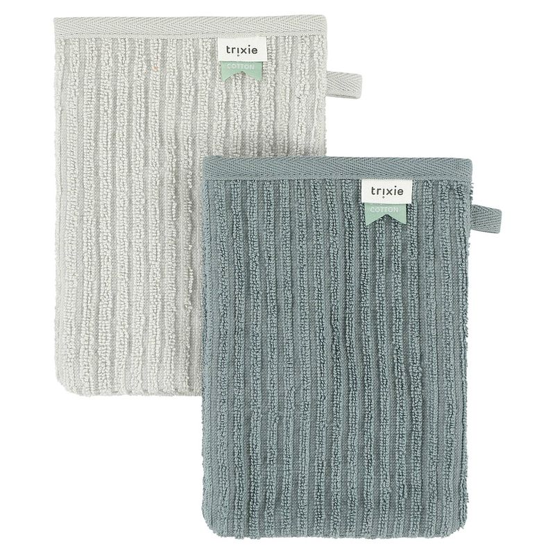 Foto van Trixie washandjes 2-pack - hush petrol