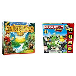 Foto van Spellenbundel - 2 stuks - de zoektocht naar el dorado & monopoly junior