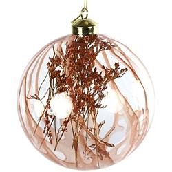 Foto van Non-branded kerstbal natur 10 cm glas bruin