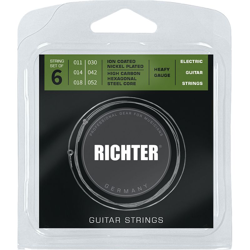 Foto van Richter 1809 electric guitar strings 11-52 snarenset voor elektrische gitaar