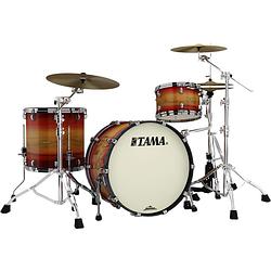 Foto van Tama me32czbs-lrwb starclassic maple ruby pacific walnut burst 3d. shellset black nickel hardware