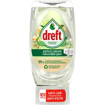 Foto van Dreft natuurlijke geur afwasmiddel bergamot & gember 370ml bij jumbo