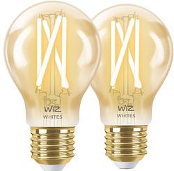 Foto van Wiz smart filament lamp standaard goud 2-pack - warm tot koelwit licht - e27