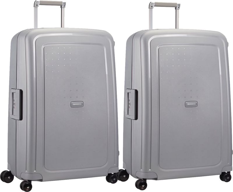 Foto van Samsonite s'cure spinner 75cm silver duo kofferset