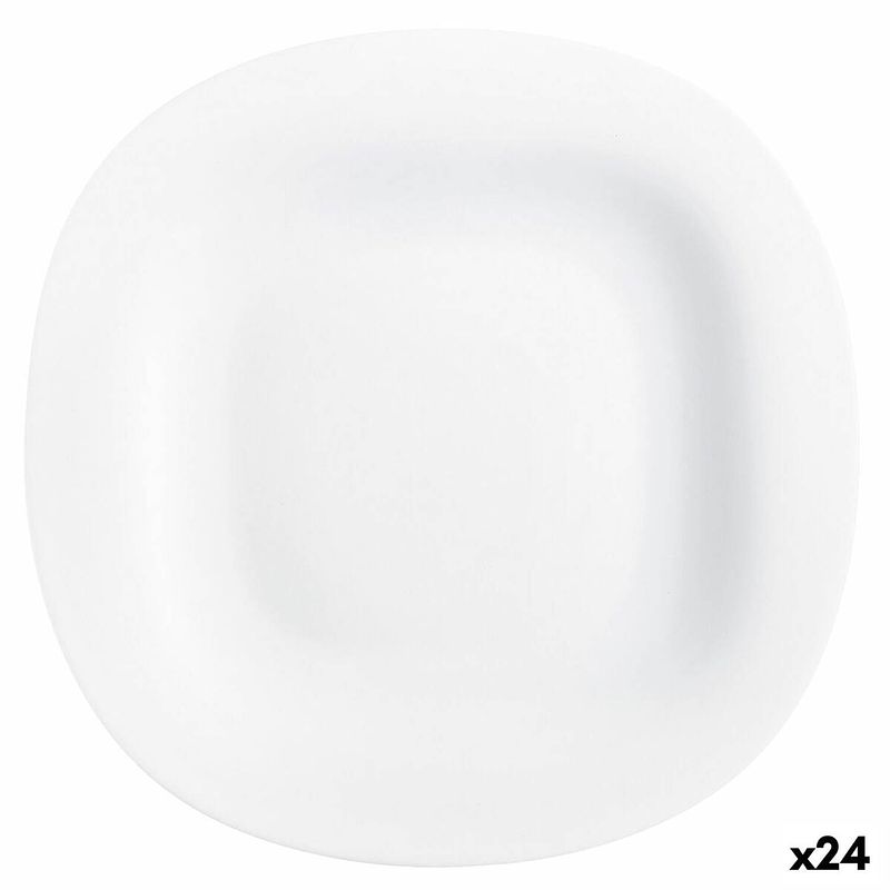 Foto van Platt tallrik luminarc carine wit glas (ø 26 cm) (24 stuks)