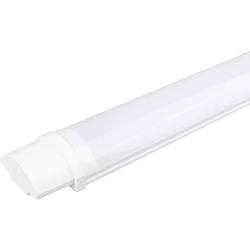 Foto van Led balk - led batten - aigi tynom - 40w - waterdicht ip65 - warm wit 3000k - mat wit - kunststof - 120cm